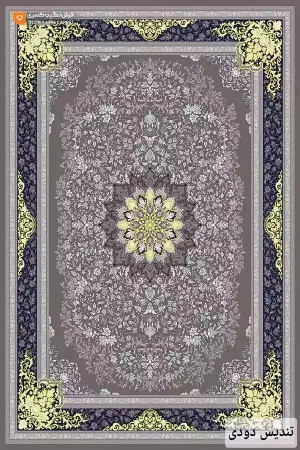 فرش تندیس 500 شانه نگین کسری کاشان